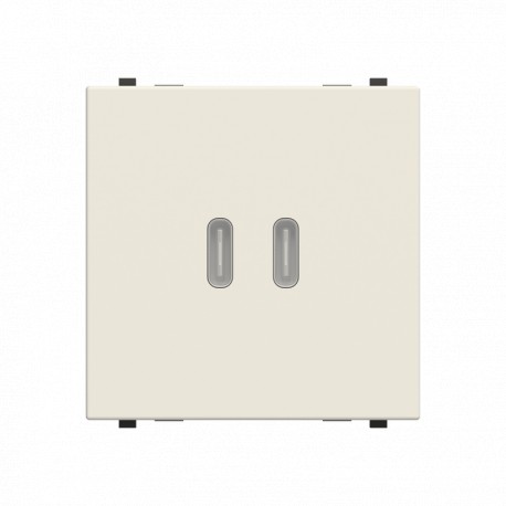 Niessen 2CLA228550N1101 Cargador USB-C+C 30W 2M BL